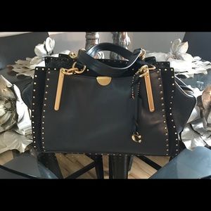 Coach Dreamer 36 With Rivets Midnight Navy/31020